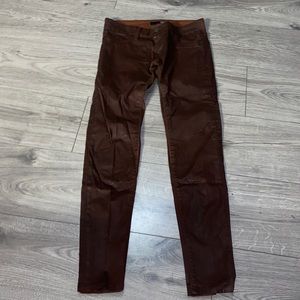 DAVID KHAN pants. These are such a pretty color and they have a shine to them!😍